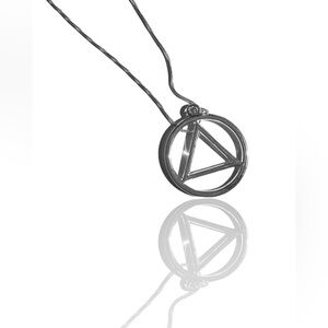 925 Pure Silver Geometric “Eminem” Necklace